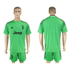 Juventus Blank Green Goalkeeper Soccer Club Jersey