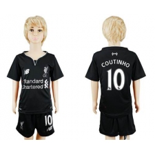Liverpool #10 Coutinho Away Kid Soccer Club Jersey