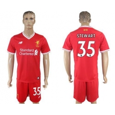 Liverpool #35 Stewart Red Home Soccer Club Jersey