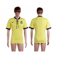 America Blank Yellow Soccer Club Jersey