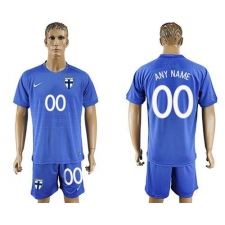 Finland Personalized Away Soccer Country Jersey