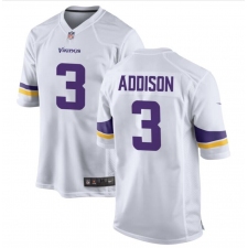 Men's Minnesota Vikings #3 Jordan Addison Nike White 2023 NFL Draft First Round Pick Limited Jersey