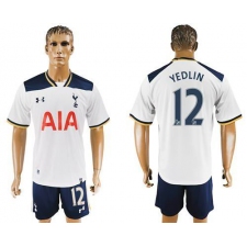 Tottenham Hotspur #12 Yedlin White Home Soccer Club Jersey