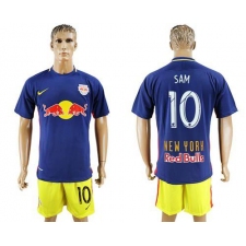 Red Bull #10 Sam Away Soccer Club Jersey