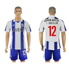 Oporto #12 I.Casillas Home Soccer Club Jersey