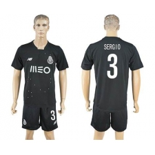 Oporto #3 Sergio Away Soccer Club Jersey