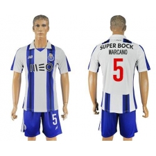 Oporto #5 Marcano Home Soccer Club Jersey