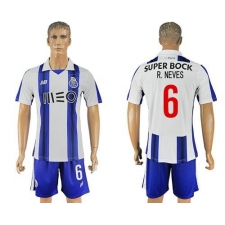Oporto #6 R.Neves Home Soccer Club Jersey