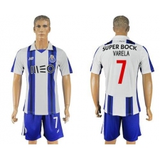 Oporto #7 Varela Home Soccer Club Jersey