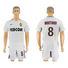 Monaco #8 Moutinho Away Soccer Club Jersey