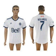 Vancouver Whitecaps FC #7 Bolanos Home Soccer Club Jersey