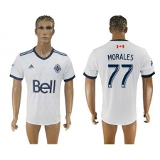 Vancouver Whitecaps FC #77 Morales Home Soccer Club Jersey
