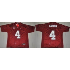 Alabama Crimson Tide #4 Mark Barron Red 2016 College Football Playoff National Championship Patch Stitched NCAA Jersey