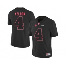 Alabama Crimson Tide 4 T.J. Yeldon Black College Football Jersey
