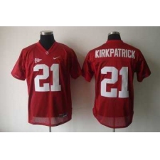 Crimson Tide #21 Dre Kirkpatrick Red Embroidered NCAA Jersey
