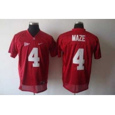 Crimson Tide #4 Marquis Maze Red Embroidered NCAA Jersey