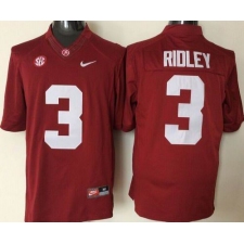 Men Alabama Crimson Tide #3 Calvin Ridley Red Stitched NCAA Jersey