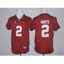 Alabama Crimson Tide 2 Jalen Hurts Red Youth College Football Jersey