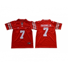 Ohio State Buckeyes 7 Dwayne Haskins Jr. Red Youth College Football Jersey