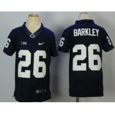 Penn State Nittany Lions 26 Saquon Barkley Navy Youth College Football Jersey