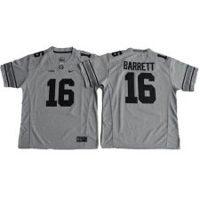 Youth Ohio State Buckeyes #16 J. T. Barrett Gridion Grey II Stitched NCAA Jersey