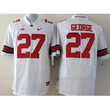 Youth Ohio State Buckeyes #27 Eddie George White Stitched NCAA Jersey