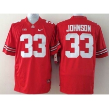 Youth Ohio State Buckeyes #33 Pete Johnson Red Stitched NCAA Jersey