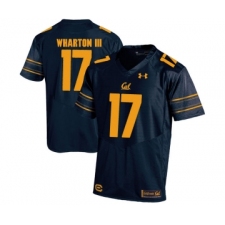 California Golden Bears 17 Vic Wharton III Navy College Football Jersey