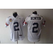 Tigers #2 Newton White Embroidered NCAA Jersey