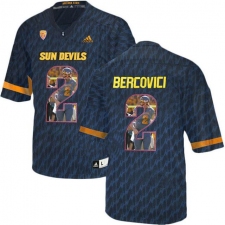 Arizona State Sun Devils #2 Mike Bercovici Black Team Logo Print College Football Jersey3