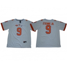 Tigers #9 Travis Etienne Jr. White Limited Stitched NCAA Jersey