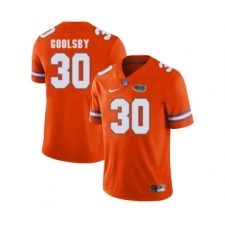 Florida Gators 30 DeAndre Goolsby Orange College Football Jersey