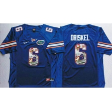 Florida Gators #6 Jeff Driskel Blue Player Fashion Stitched NCAA Jersey