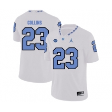 North Carolina Tar Heels 23 David Collins White College Football Jersey
