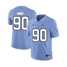 North Carolina Tar Heels 90 Andrew Jones Blue College Football Jersey