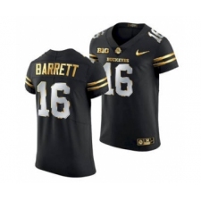 Men's Ohio State Buckeyes J.T. Barrett Black Golden Edition Jersey 2020-21