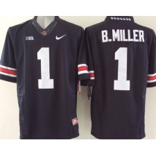 Ohio State Buckeyes #1 Braxton Miller Black Limited Stitched NCAA Jersey