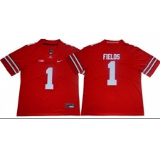Ohio State Buckeyes 1 Justin Fields Limited College Football Red Jersey