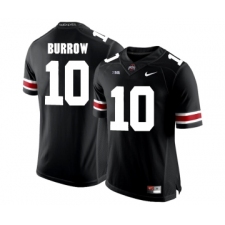 Ohio State Buckeyes 10 Joe Burrow Black College Football Jersey
