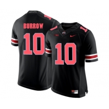 Ohio State Buckeyes 10 Joe Burrow Blackout College Football Jersey