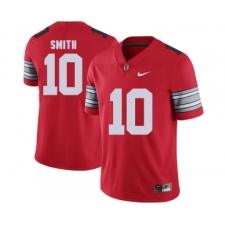 Ohio State Buckeyes 10 Troy Smith Red 2018 Spring Game College Football Limited Jersey