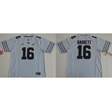 Ohio State Buckeyes #16 J. T. Barrett Gridion Grey II Stitched NCAA Jersey