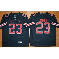 Ohio State Buckeyes #23 Lebron James Black(Red No.) Limited Stitched NCAA Jersey