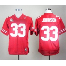 Ohio State Buckeyes #33 Pete Johnson Red Stitched NCAA Jersey