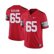 Ohio State Buckeyes 65 Pat Elflein Red 2018 Spring Game College Football Limited Jersey