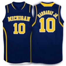 Adidas Michigan Wolverines Tim Hardaway Jr. 10 Basketball Authentic Jerseys - Navy Blue