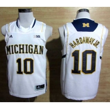 Adidas Michigan Wolverines Tim Hardaway Jr. 10 Basketball Authentic Jerseys - White