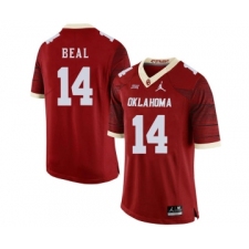 Oklahoma Sooners 14 Emmanuel Beal Red 47 Game Winning Streak College Football Jersey