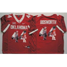 Oklahoma Sooners #44 Brian Bosworth Red Player Fashion Stitched NCAA Jersey