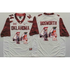 Oklahoma Sooners #44 Brian Bosworth White Player Fashion Stitched NCAA Jersey